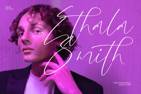 Glistening Silent - Modern Stylish Script Font Letterena Studios 