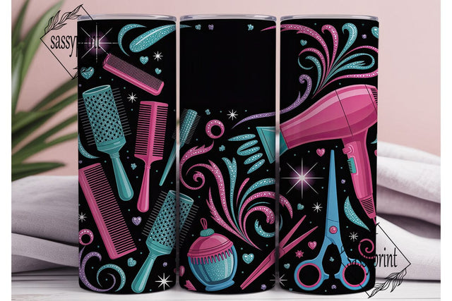 Glitter Beauty Tools 20oz Tumbler Wrap Sublimation sassyprint 