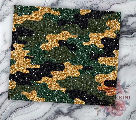 Glitter Camo Military Style Tumbler Wrap, 20oz Sublimation Wrap, Camouflage Tumbler, Military Style Tumbler, Hunting Tumbler, Glitter Camo Sublimation Sublimation Li Zamperini 