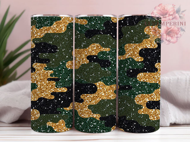 Glitter Camo Military Style Tumbler Wrap, 20oz Sublimation Wrap, Camouflage Tumbler, Military Style Tumbler, Hunting Tumbler, Glitter Camo Sublimation Sublimation Li Zamperini 
