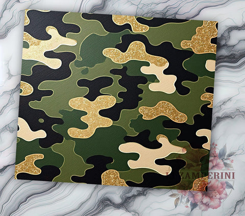 Glitter Camo Military Style Tumbler Wrap, 20oz Sublimation Wrap, Camouflage Tumbler, Military Style Tumbler, Hunting Tumbler, Glitter Camo Sublimation Sublimation Li Zamperini 