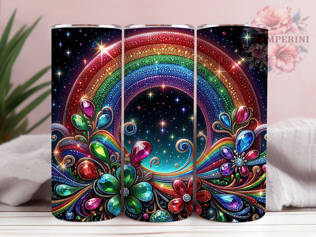 Glitter Clover Shamrock Tumbler, Glitter Shamrock Tumbler, Stylish 20oz Wrap, Sublimation Design, Trendy Gift Idea, Irish Clover Wrap, Lucky Glitter Tumbler Sublimation Li Zamperini 