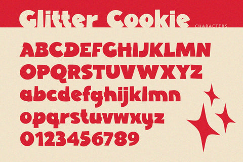 Glitter Cookie - Bold Display Font Alpaprana Studio 