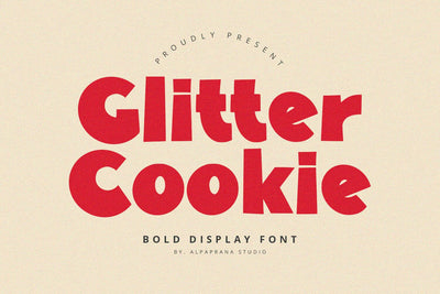Glitter Cookie - Bold Display Font Alpaprana Studio 
