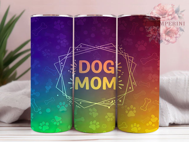 Glitter Dog Mom Tumbler Wrap, Glitter Paw Print Tumbler, 20oz Sublimation Tumbler, Pet Lover Tumbler Wrap, Sparkly Dog Tumbler, Fur Mama Tumbler, Cute Dog Paw Design Sublimation Li Zamperini 