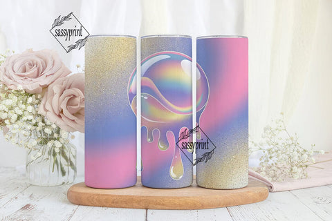 Glitter Drip 20oz Tumbler Wrap Sublimation sassyprint 