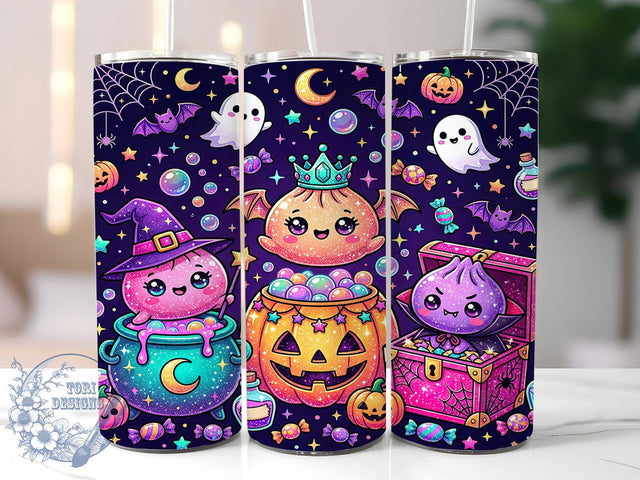 Glitter Dumpling Halloween 20oz Tumbler, Glitter Dumpling, Dumpling Halloween, Dumpling Tumbler, 20oz Tumbler, Halloween Tumbler, Glitter Tumbler, Tumbler Wrap Sublimation ToriDesigns 
