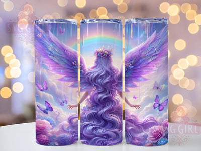 Glitter Fantasy Angel Tumbler, Fantasy Angel Tumbler, 20oz Tumbler Wrap, Sublimation Design, Celestial Gift Idea, Sparkly Angel Wrap, Magical Fantasy Tumbler Sublimation SvggirlplusArt 