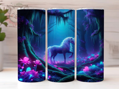 Glitter Fantasy Unicorn Tumbler, Fantasy Unicorn Tumbler, 20oz Tumbler Wrap, Sublimation Design, Magical Unicorn Gift, Glitter Unicorn Wrap, Enchanted Fantasy Tumbler Sublimation Lara' s Designs 