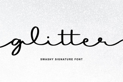 Glitter Font Abo Daniel Studio 