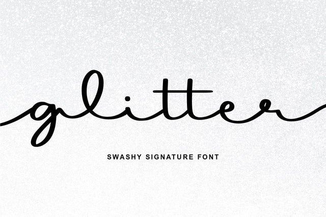 Glitter Font Abo Daniel Studio 