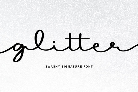 Glitter Font Abo Daniel Studio 