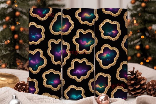 Glitter Galaxy Leopard 20oz Tumbler Wrap Sublimation DesignSVG 