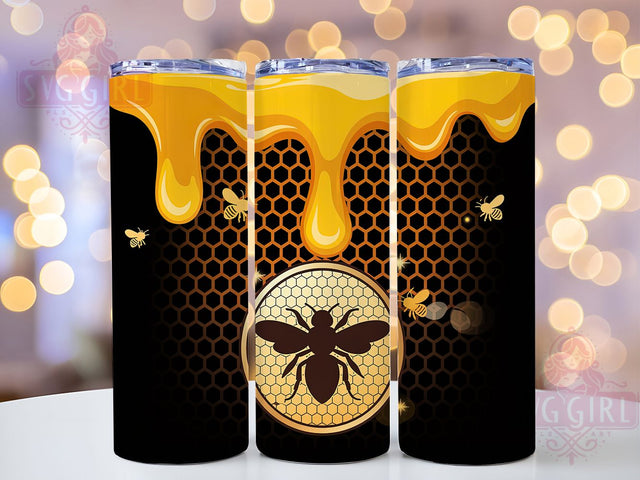 Glitter Glam Bee Tumbler Wrap, Glitter Insect Art, Shiny Bee Gift, Glamorous Bee Theme, Sparkly Nature Gift, Glitter Animal Design, Bee Bling Tumbler Sublimation SvggirlplusArt 