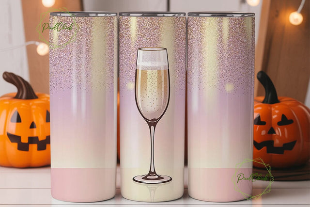 Glitter Gradient 20oz Tumbler Wrap Sublimation PixelChick 