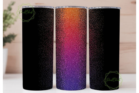 Glitter Gradient Ombre 20oz Tumbler Sublimation PixelChick 