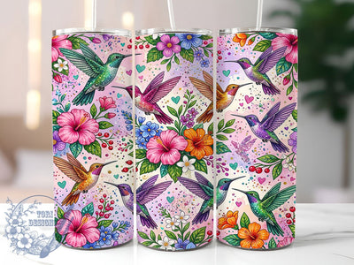 Glitter Hummingbird Splash 20oz Tumbler, Glitter Hummingbird, Hummingbird Splash, Glitter Splash, Hummingbird Tumbler, 20oz Tumbler, Glitter Tumbler, Tumbler Wrap Sublimation ToriDesigns 