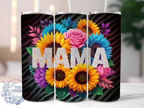 Glitter Leopard Mama 20oz Tumbler, Mama Tumbler Wrap, Glitter Tumbler Design, 20oz Tumbler Sublimation, Mom Life Tumbler, Animal Print Tumbler, Girly Tumbler Design Sublimation ToriDesigns 