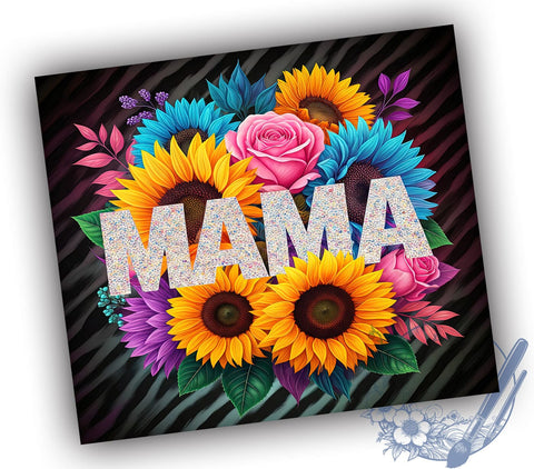 Glitter Leopard Mama 20oz Tumbler, Mama Tumbler Wrap, Glitter Tumbler Design, 20oz Tumbler Sublimation, Mom Life Tumbler, Animal Print Tumbler, Girly Tumbler Design Sublimation ToriDesigns 