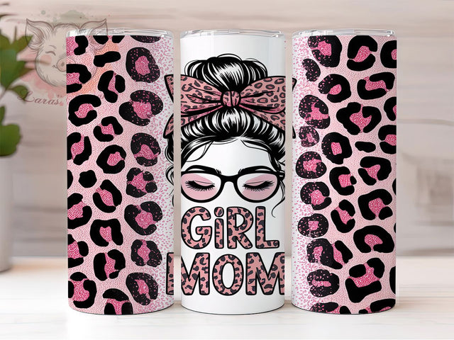 Glitter Leopard Mom Life Tumbler, Messy Mom Design, Leopard Mom Gift, Girl Mother Pattern, Glitter Mom Template, Busy Mom Wrap, Mother's Day Design Sublimation Lara' s Designs 