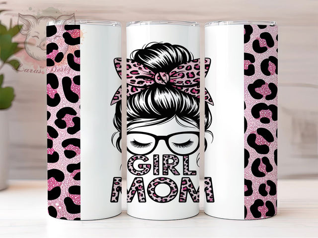 Glitter Leopard Mom Life Tumbler, Messy Mom Design, Leopard Mom Gift, Girl Mother Pattern, Glitter Mom Template, Busy Mom Wrap, Mother's Day Design Sublimation Lara' s Designs 