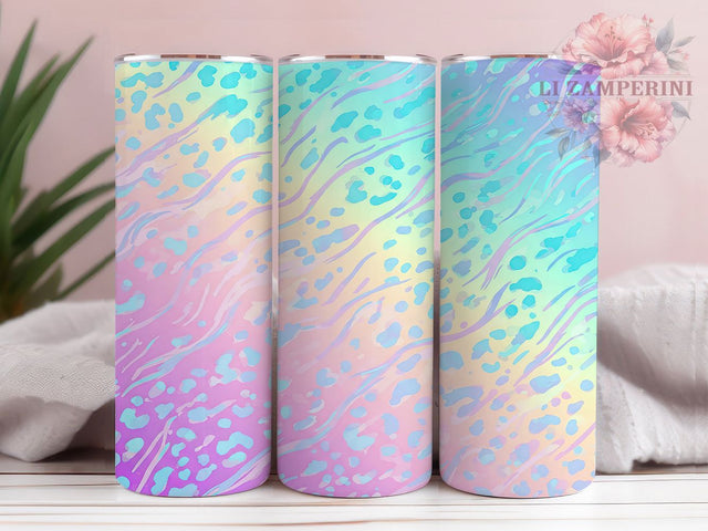Glitter Leopard Print Glam Tumbler, Glitter Animal Print Tumbler, Sparkly Leopard Tumbler, 20oz Tumbler Sublimation, Glam Tumbler Wrap, Digital Tumbler Wrap, Trendy Tumbler Design Sublimation Li Zamperini 
