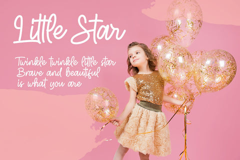 Glitter Lovers - Lovely Handwritting Font Font Mozzatype 