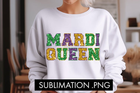 Glitter Mardi Queen PNG Sublimation Sublimation Freeling Design House 