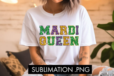 Glitter Mardi Queen PNG Sublimation Sublimation Freeling Design House 