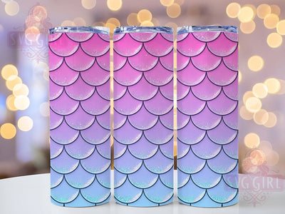 Glitter Mermaid Scales 20oz Tumbler, Mermaid Scales, Glitter Texture, Ocean Theme, Sublimation Wrap, 20oz Tumbler, Whimsical Aesthetic, Fantasy Charm Sublimation SvggirlplusArt 