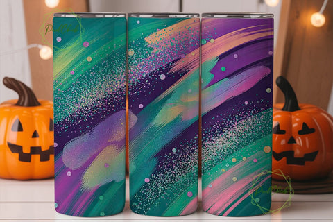 Glitter Mermaid Scales 20oz Tumbler Wrap Sublimation PixelChick 