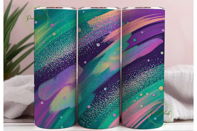 Glitter Mermaid Scales 20oz Tumbler Wrap Sublimation PixelChick 