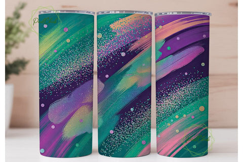 Glitter Mermaid Scales 20oz Tumbler Wrap Sublimation PixelChick 