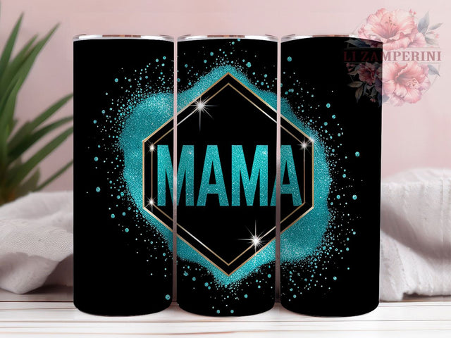 Glitter Mom Sparkle Mama Tumbler Wrap, 20oz Tumbler Sublimation, Mom Life Tumbler, Glam Mama Design, Cute Motherhood Tumbler, Trendy Glitter Tumbler Sublimation Li Zamperini 