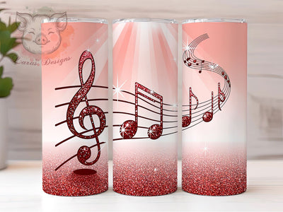 Glitter Music Notes Tumbler Wrap, Glitter Tumbler Design, 20oz Tumbler Sublimation, Musical Tumbler Wrap, Glitter Music Tumbler, Music Lover Tumbler, Tumbler Wrap Design Sublimation Lara' s Designs 