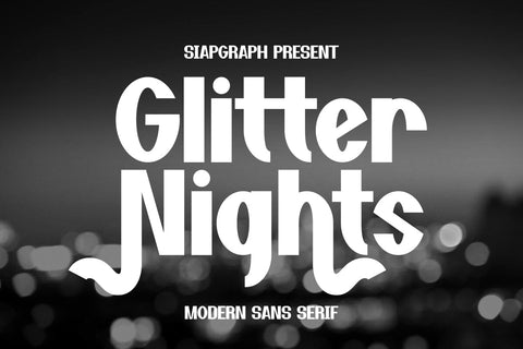 Glitter Nights - Modern Serif Font Font Masyafi Studio 