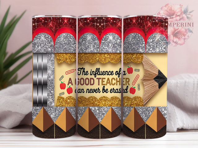 Glitter Pencil Teacher Tumbler Wrap, Glitter Teacher Tumbler, Inspirational Teacher Tumbler, 20oz Sublimation Tumbler, Teacher Appreciation Tumbler, Back To School Tumbler Sublimation Li Zamperini 