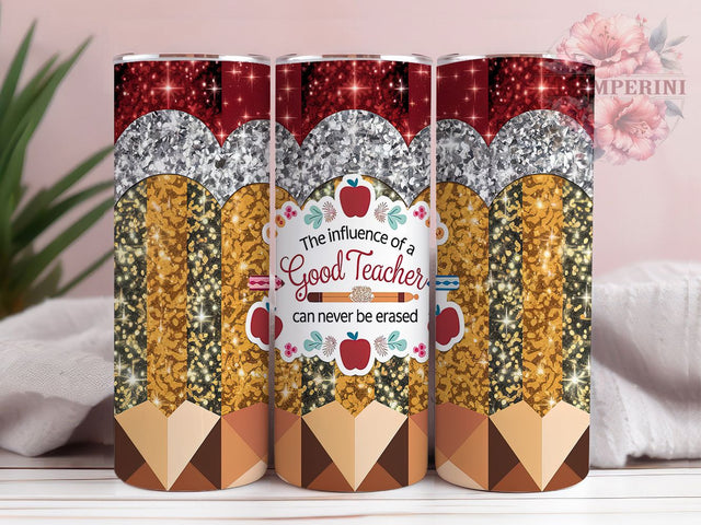 Glitter Pencil Teacher Tumbler Wrap, Glitter Teacher Tumbler, Inspirational Teacher Tumbler, 20oz Sublimation Tumbler, Teacher Appreciation Tumbler, Back To School Tumbler Sublimation Li Zamperini 