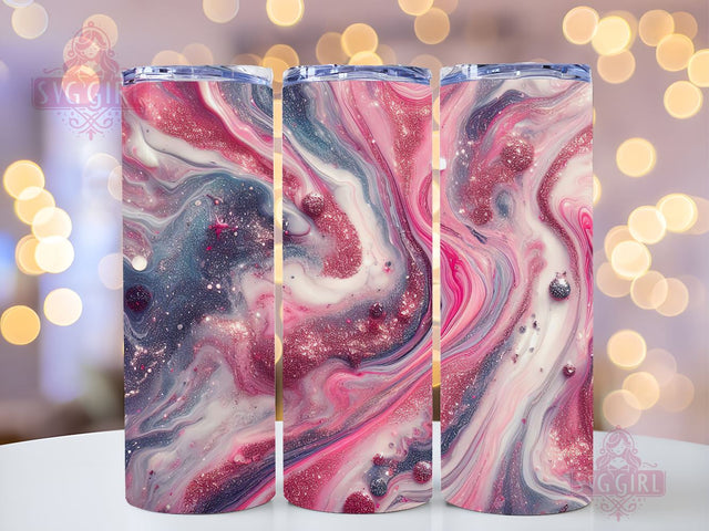 Glitter Pink Agate Seamless Tumbler Sublimation Design, glitter agate seamless tumbler, pink agate seamless tumbler, agate pattern Sublimation SvggirlplusArt 