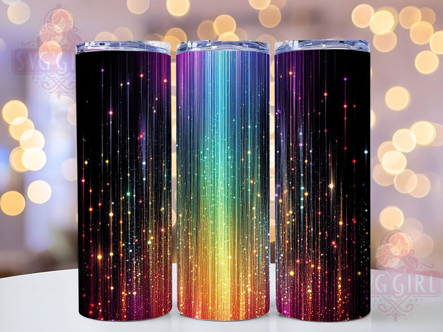 Glitter Rainbow 20oz Colorful Party Tumbler, 20oz Sublimation Wrap, Colorful Drinkware, Sparkly Tumblers, Seamless Pattern Design, Unique Glitter Tumblers, Fun Party Supplies Sublimation SvggirlplusArt 