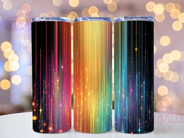 Glitter Rainbow 20oz Colorful Party Tumbler, 20oz Sublimation Wrap, Colorful Drinkware, Sparkly Tumblers, Seamless Pattern Design, Unique Glitter Tumblers, Fun Party Supplies Sublimation SvggirlplusArt 