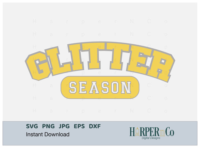 Glitter Season Laser SVG EPS Cut File SVG HarperNCo 