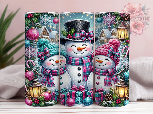Glitter Snowman Winter 20oz Tumbler, Glitter Snowman, Snowman Winter, Snowman Tumbler, 20oz Tumbler, Winter Tumbler, Glitter Tumbler, Tumbler Wrap Sublimation Li Zamperini 