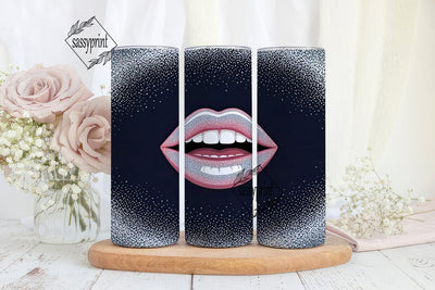 Glitter Space Lips 20oz Tumbler Wrap Sublimation sassyprint 