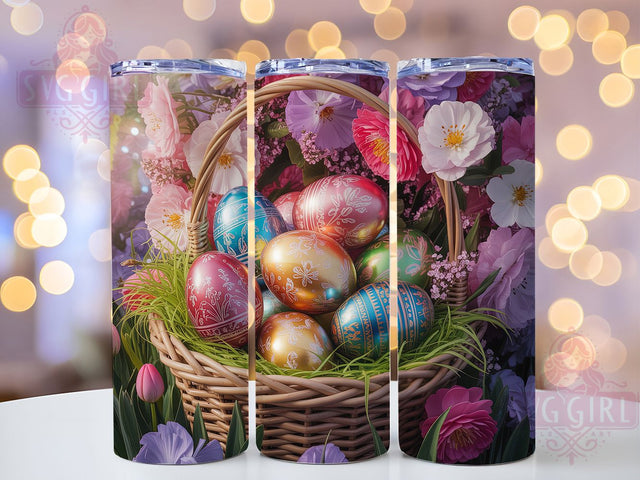 Glitter Sparkle Easter Egg Tumbler, Spring Floral Tumbler, Glitter Egg Wrap, Festive Easter Wrap, Stylish 20oz Wrap, Sublimation Design, Trendy Gift Idea Sublimation SvggirlplusArt 