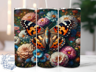 Glitter Sunflower Leopard Tumbler, Glitter Animal Print Tumbler, Sparkling Sunflower Wrap, Rustic Leopard Wrap, Whimsical Sunflower Wrap, Sublimation Design, Trendy Gift Idea Sublimation ToriDesigns 