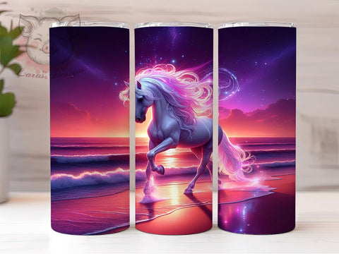 Glitter Sunset Tumbler, Horse Tumbler, Sunset Tumbler, Animal Tumbler, 20oz Tumbler Wrap, Sublimation Design, Digital Download, Cricut Design, Silhouette Design, DIY Tumbler Sublimation Lara' s Designs 