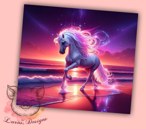 Glitter Sunset Tumbler, Horse Tumbler, Sunset Tumbler, Animal Tumbler, 20oz Tumbler Wrap, Sublimation Design, Digital Download, Cricut Design, Silhouette Design, DIY Tumbler Sublimation Lara' s Designs 