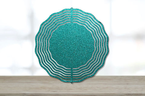 Glitter Teal Wind Spinner Sublimation Designs Bundle Sublimation Regulrcrative 