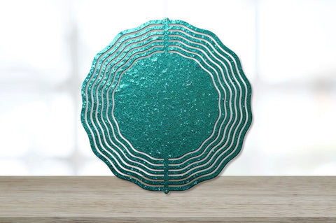 Glitter Teal Wind Spinner Sublimation Designs Bundle Sublimation Regulrcrative 